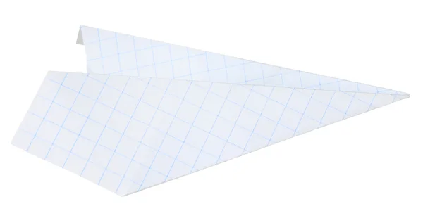 Origami airplane, isolated on white — Stock Photo, Image