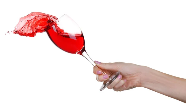 Plons rode wijn. — Stockfoto