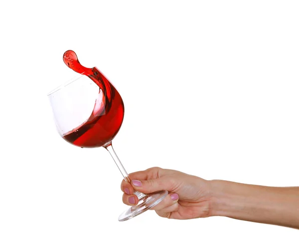 Cákanec červeného vína — Stock fotografie