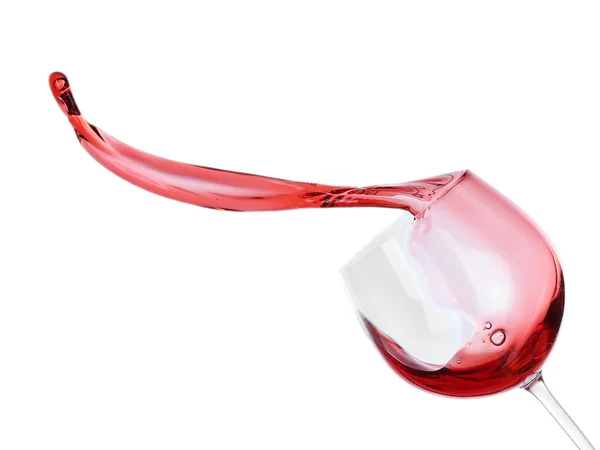 Splash of red wine — Stock Photo, Image