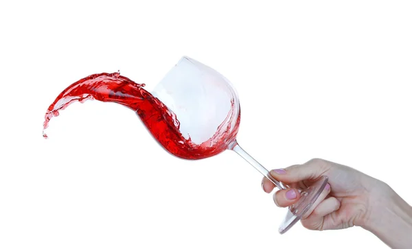 Splash of red wine — Stock Photo, Image