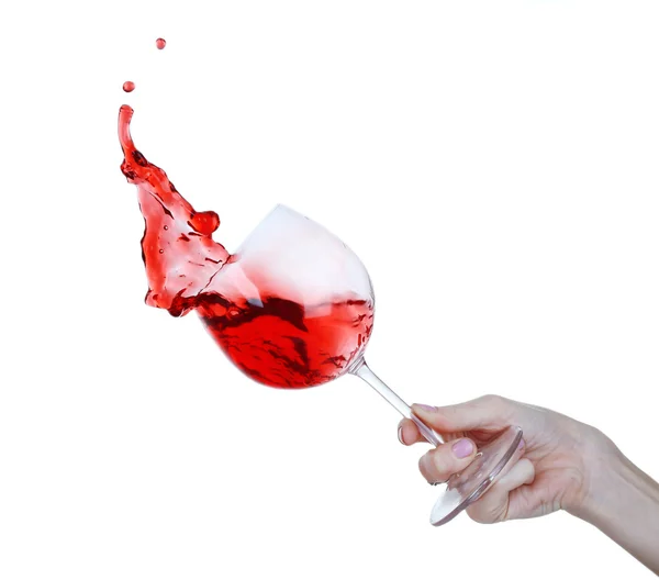 Splash of red wine — Stock Photo, Image