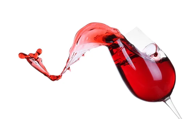 Splash of red wine — Stock Photo, Image