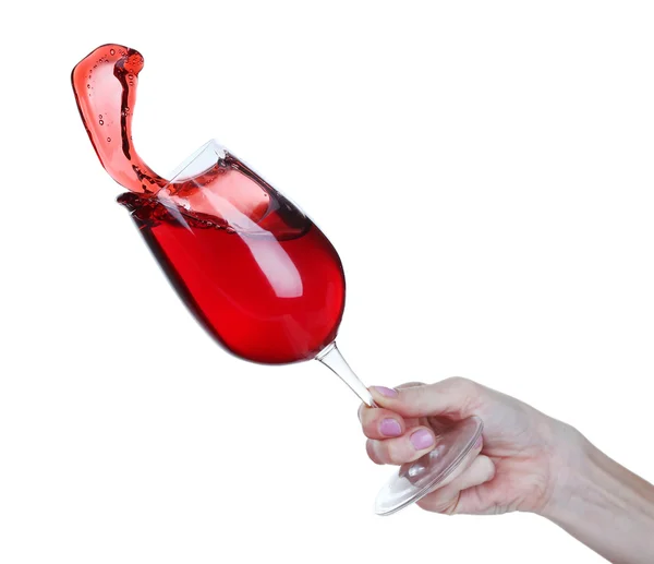 Splash of red wine — Stock Photo, Image