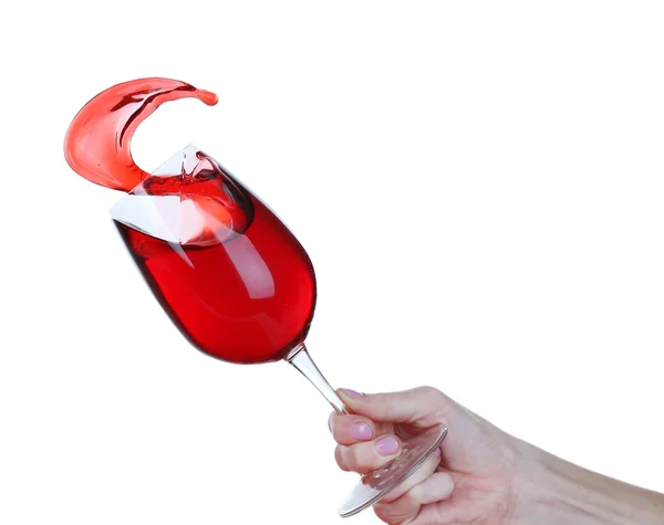 Cákanec červeného vína — Stock fotografie