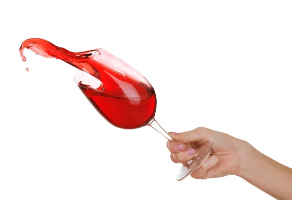 Splash of red wine — Stock Photo, Image