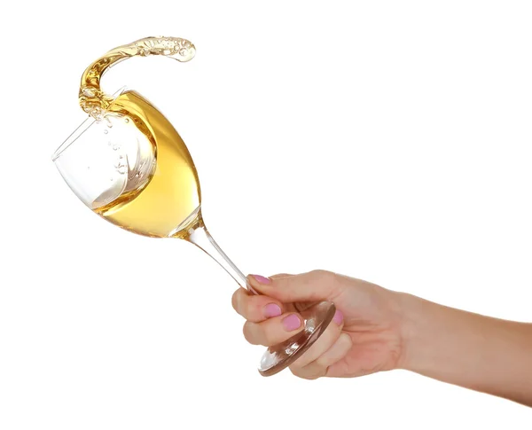 Skvätt vin från glas — Stockfoto