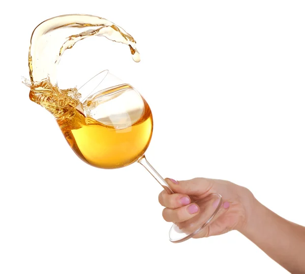 Skvätt vin från glas — Stockfoto