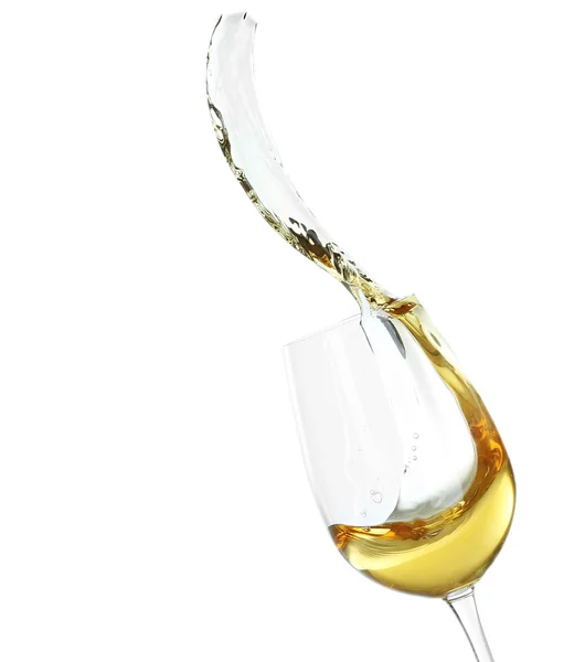 Splash of wine from glass — Stock Photo, Image