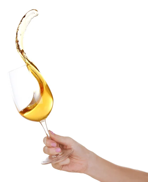 Skvätt vin från glas — Stockfoto