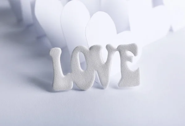 Applique paper with hearts — Stock Photo, Image