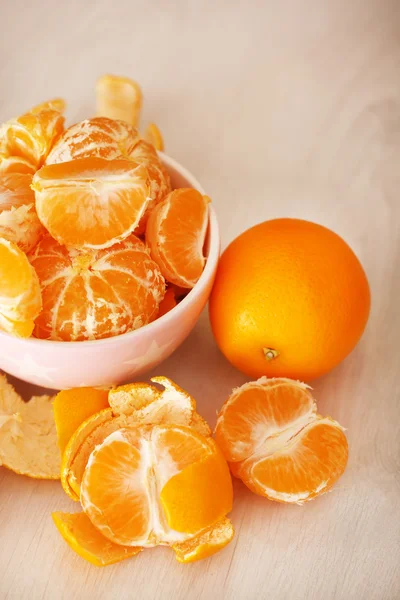 Сладкие мандарины и апельсины — стоковое фото