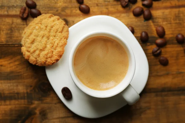 Secangkir espresso dan cookie — Stok Foto