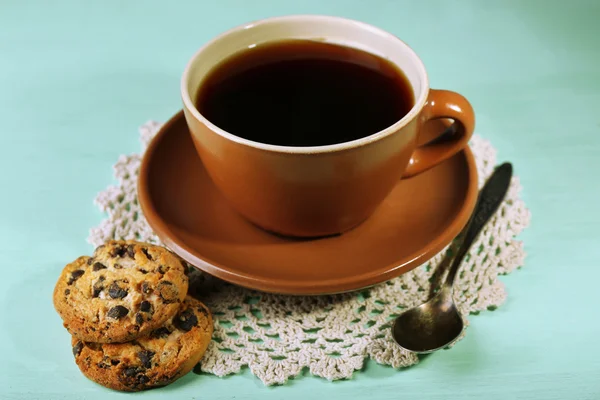 Glass cup of coffee — Stock Photo, Image