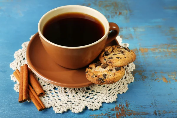 Glass cup of coffee — Stock Photo, Image