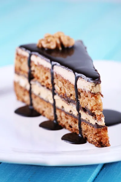 Deliziosa torta al cioccolato — Foto Stock