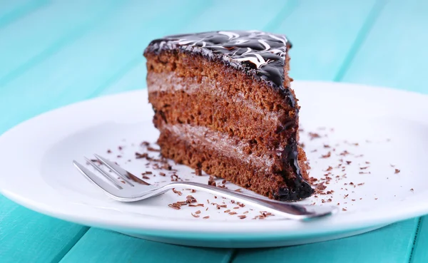 Delicious chocolate cake — Stock Photo, Image