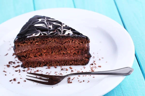 Delicious chocolate cake — Stock Photo, Image