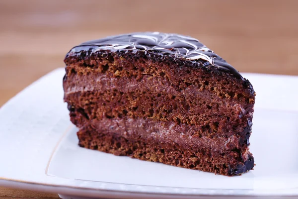 Deliziosa torta al cioccolato — Foto Stock