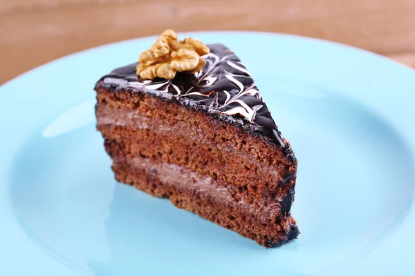 Delicioso bolo de chocolate — Fotografia de Stock