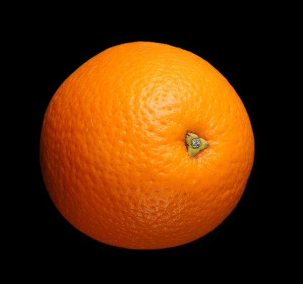 검은 배경의 오렌지 — 스톡 사진
