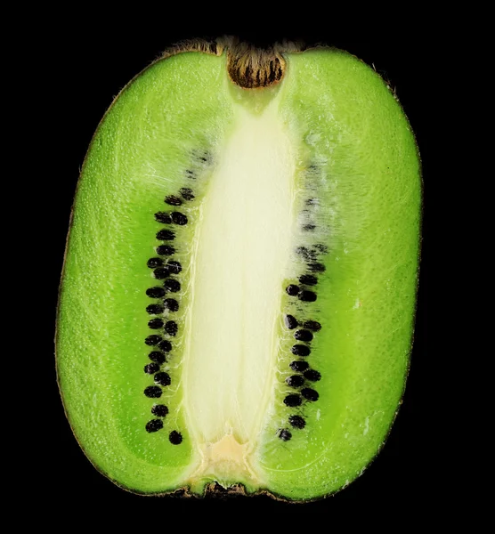 Kiwi op zwarte achtergrond — Stockfoto