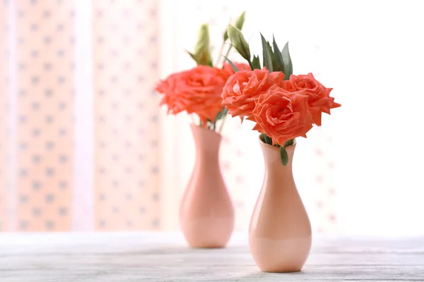 Beautiful flowers in vase — Stock Photo, Image