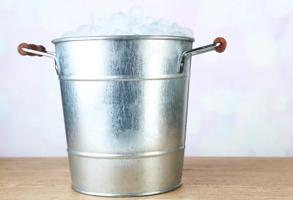 Ice bucket and two glasses