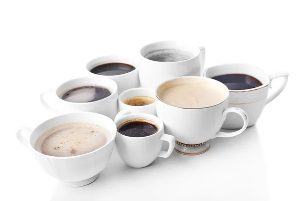많은 커피 컵 — 스톡 사진