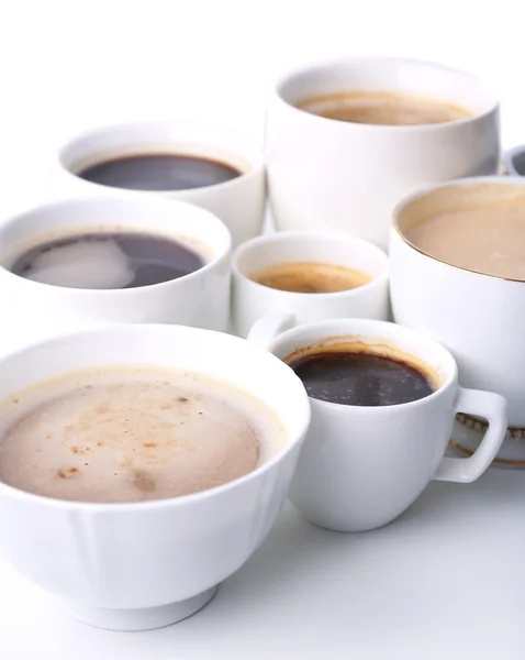 Masse kaffekopper – stockfoto