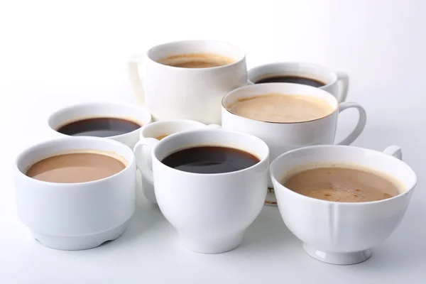 大量的咖啡杯 — 图库照片