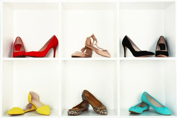 Indsamling af mode sko - Stock-foto
