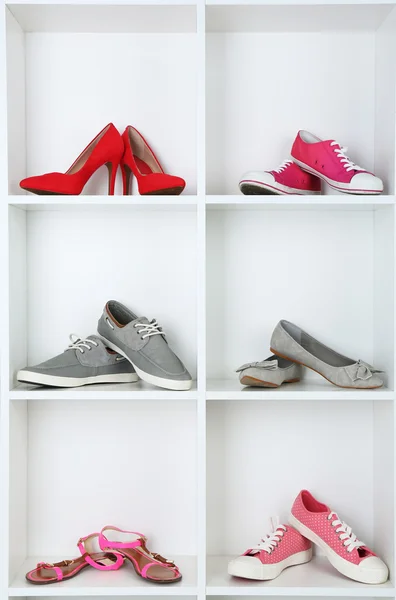 Collectie van mode schoenen — Stockfoto