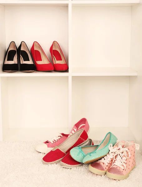 Collezione di scarpe moda — Foto Stock