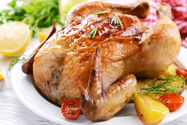 Delicious baked chicken — Stock Photo, Image