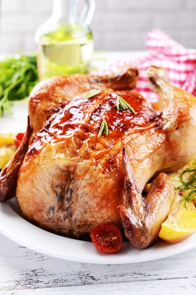 Delicious baked chicken — Stock Photo, Image