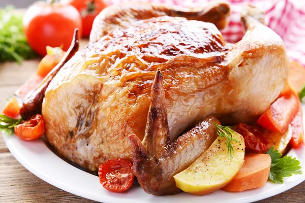Delicious baked chicken — Stock Photo, Image