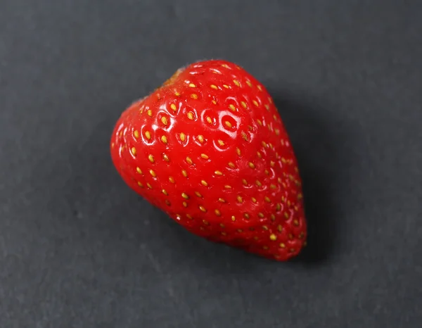 Strawberry on black background — Stock Photo, Image