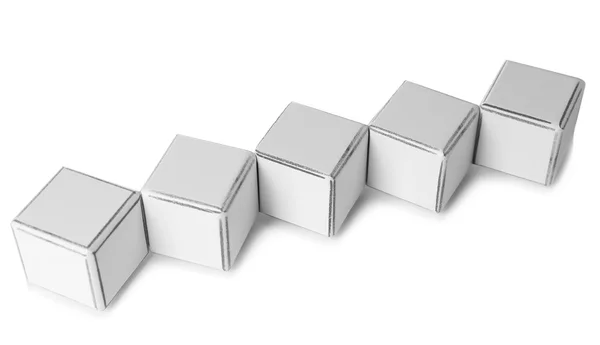 Cubes éducatifs blancs — Photo