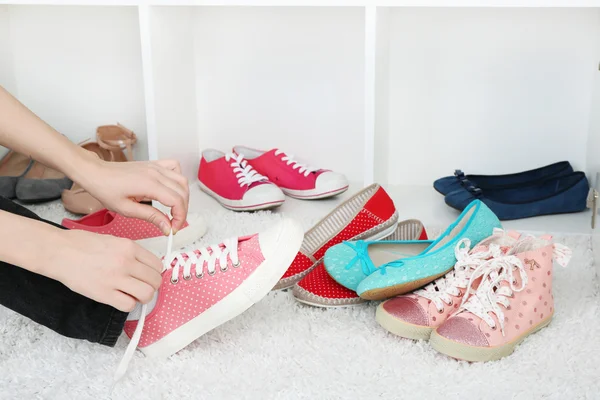 Collection of fashion shoes — Stock Image Collection of fashion shoes Royalty Free Stock Images