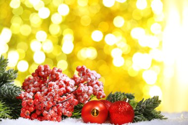 Kar christmas kompozisyonu