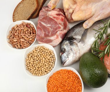 Gıda protein yakın çekim yüksek