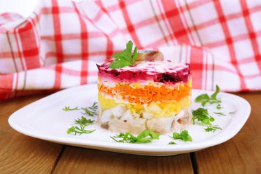 Rus ringa balığı salatası