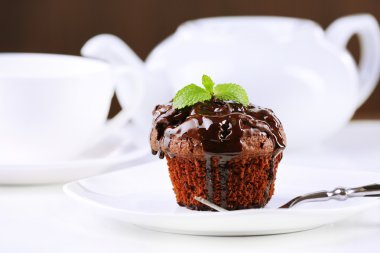 Lezzetli çikolatalı kek