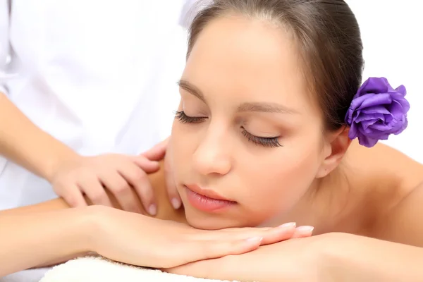 Masseur doing massage — Stock Photo, Image