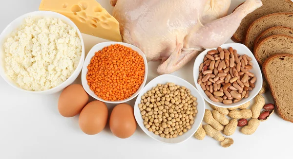 Alimentos ricos en proteínas — Foto de Stock