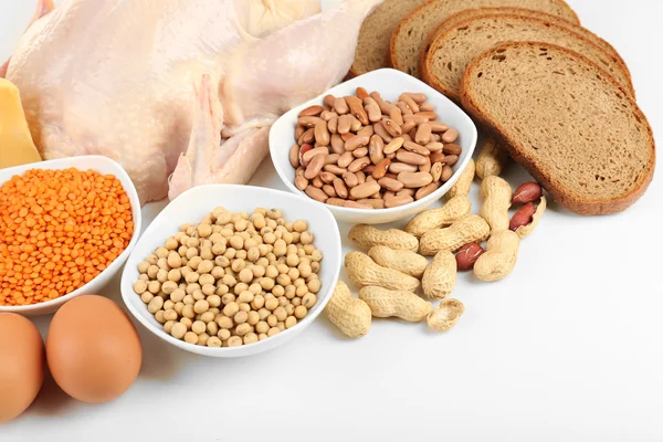 Alimentos ricos en proteínas — Foto de Stock