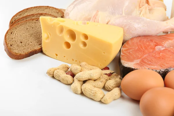 Livsmedel med hög halt av protein — Stockfoto