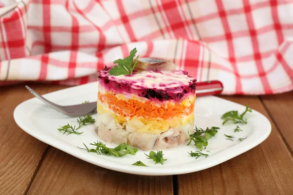 Russische haring salade — Stockfoto