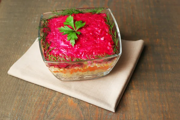 Russian herring salad — Stock Photo, Image